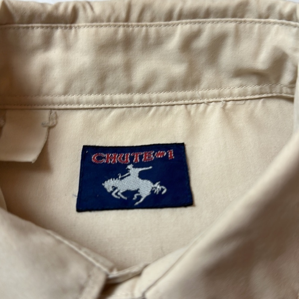 Vintage Chute#1 embroidered western rodeo button down with snap buttons - Picture 5 of 12